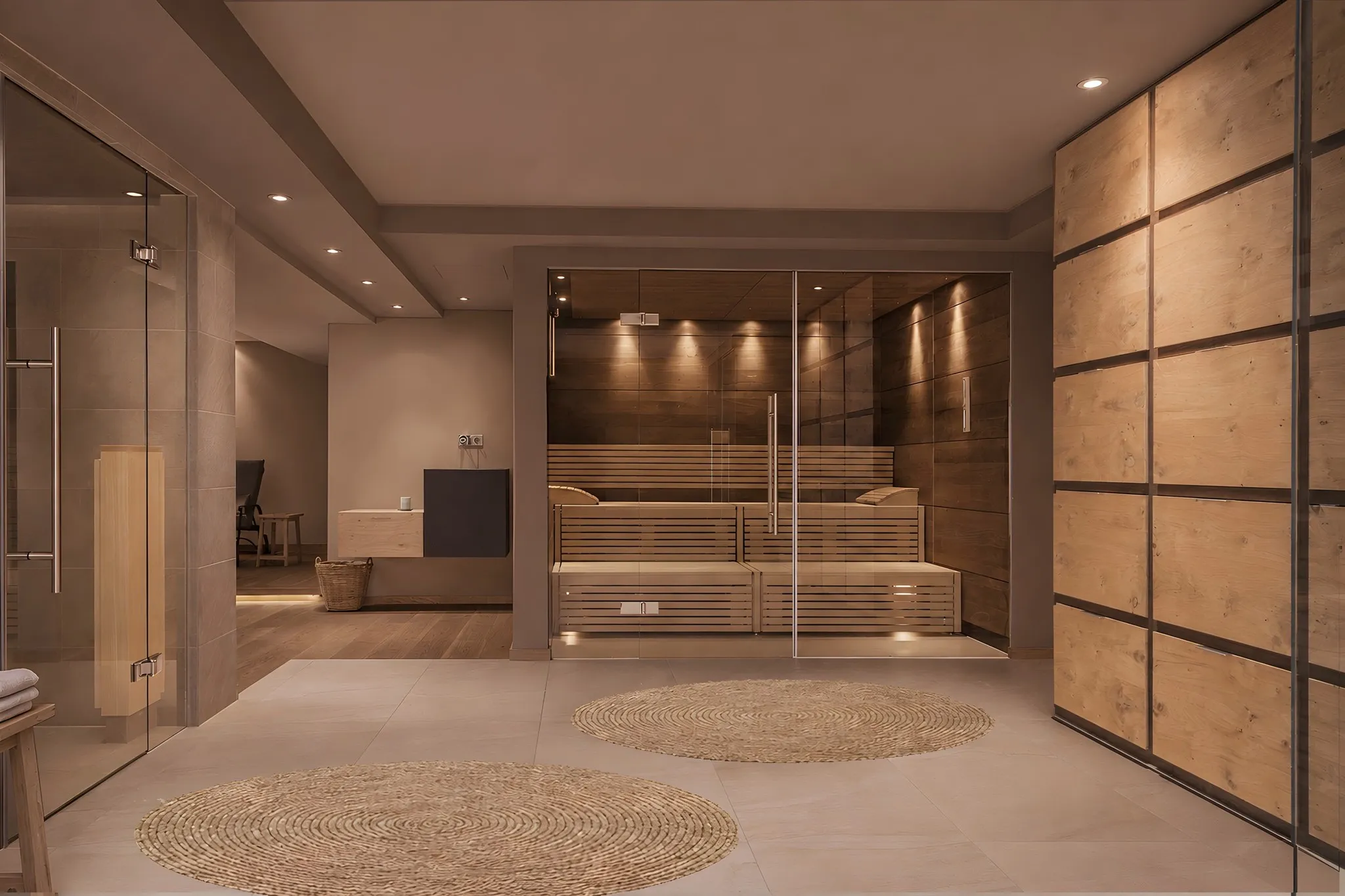 Bio-Sauna hinter Glas im Spa des Hotel Gebhard